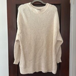 American eagle oversized cream sweater size medium